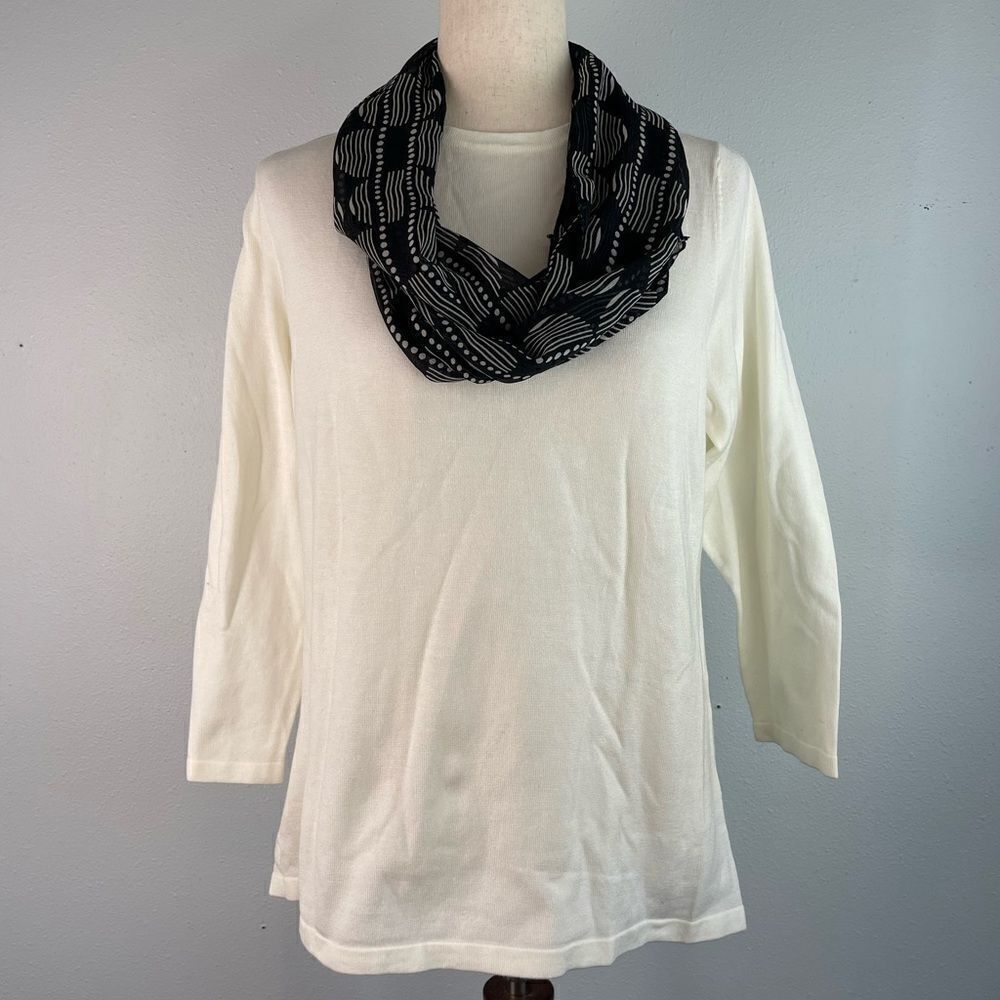 NWT Sag Harbor Sweater and Infinity Scarf Size XL